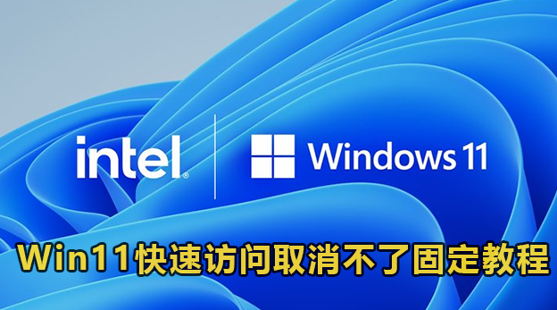 Win11快速访问取消不了固定怎么办