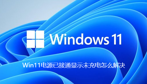 Win11系统电源已接通显示未充电怎么解决