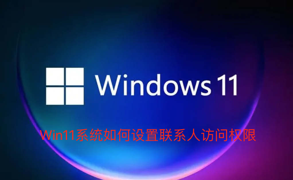 Win11系统如何设置联系人访问权限