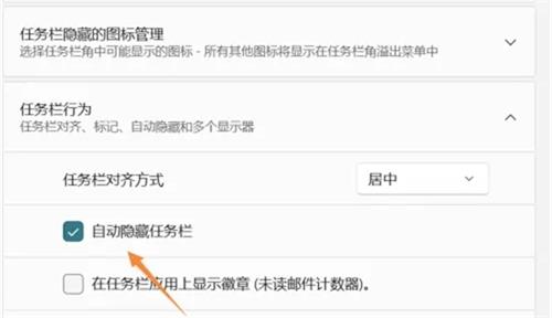 Win11怎么隐藏下面的任务栏