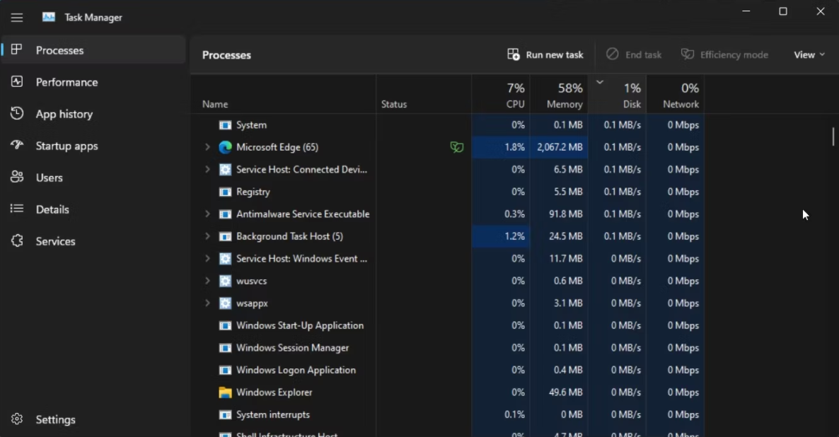 Windows11系统中100%磁盘使用率如何修复