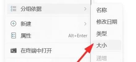 win11怎么设置系统文件分组依据