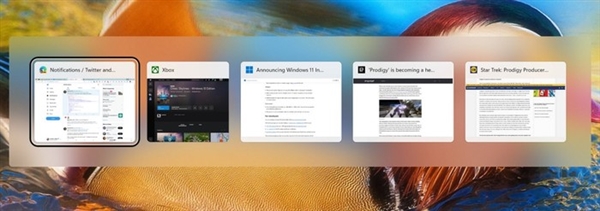 Win11多任务切换界面又变了！新设计感受下