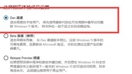 个人用户Windows11升级DEV渠道怎么进行更新