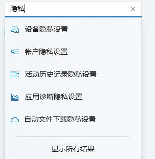 Win11如何进行隐私设置