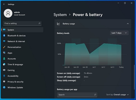 Win11如何查看电池情况