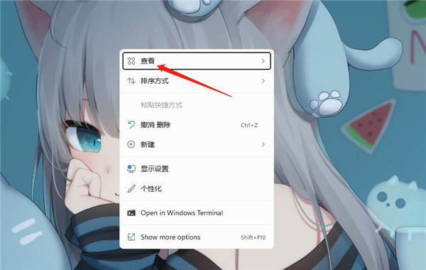 Win11怎么设置桌面软件小图标