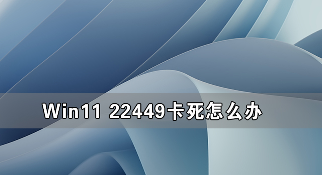 Win11 22449卡死怎么办  第1张